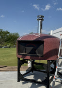 Verona-560 pizza oven installed with stainless chimney at LedgeRock Golf Club