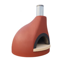 CALIFORNO Garzoni Stucco pizza oven – Terracotta, side view