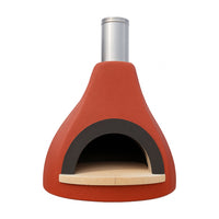 CALIFORNO Garzoni Stucco pizza oven – Terracotta, front view