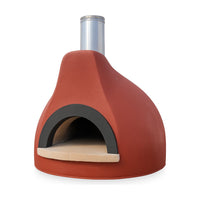 CALIFORNO Garzoni Stucco pizza oven – Terracotta, three-quarter view