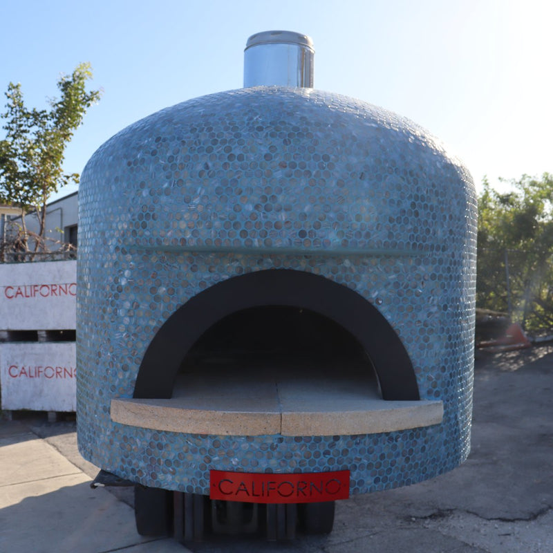 CALIFORNO mosaic pizza oven in Aqua Blend
