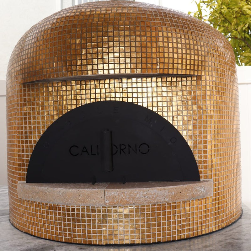 CALIFORNO mosaic pizza oven in Gold