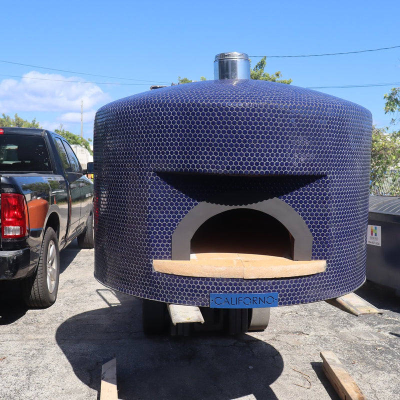 CALIFORNO mosaic pizza oven in Indigo
