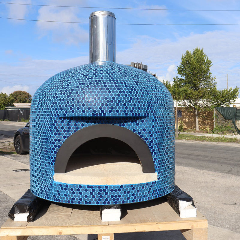 CALIFORNO mosaic pizza oven in Ocean Blend