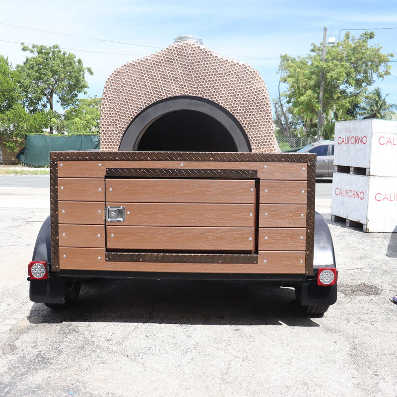 CALIFORNO mosaic pizza oven in Terracotta