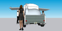 Napoli Work-Around Open Pizza Oven Trailer, 12 ft