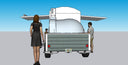 Napoli Work-Around Open Pizza Oven Trailer, 12 ft