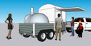 Napoli Work-Around Open Pizza Oven Trailer, 12 ft