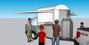 Napoli Work-Around Open Pizza Oven Trailer, 12 ft