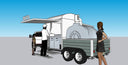 Napoli Work-Around Open Pizza Oven Trailer, 12 ft