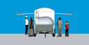 Napoli Work-Around Open Pizza Oven Trailer, 12 ft